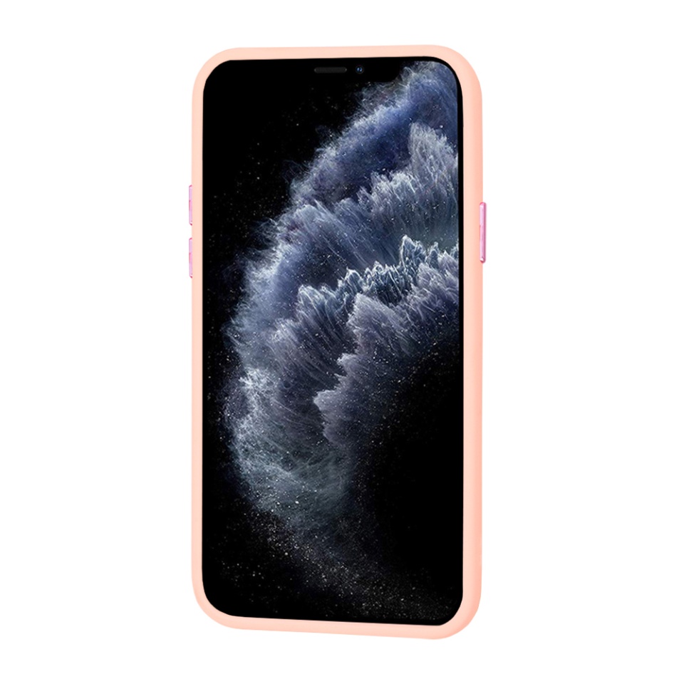 Husa pentru iPhone 11 Pro Max, SKYDDAR INNOVATION, HaloFrost, AntiSoc, Roz, set cu sticker - 2 | YEO