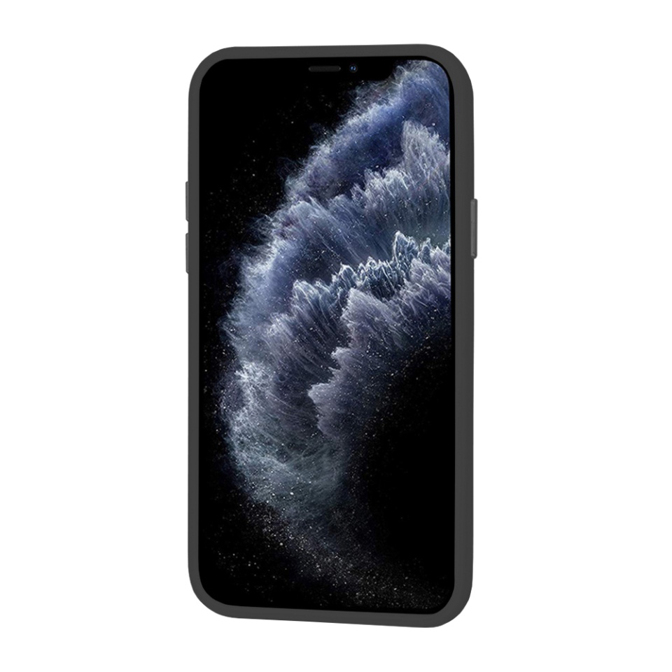 Husa pentru iPhone 11 Pro Max, SKYDDAR INNOVATION, HaloFrost, AntiSoc, Negru, set cu sticker - 2 | YEO
