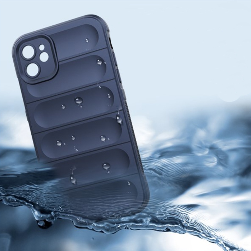 Husa pentru iPhone 11 Pro, SKYDDAR INNOVATION, Vogue, din Silicon Mat, Mov, set cu sticker - 3 | YEO