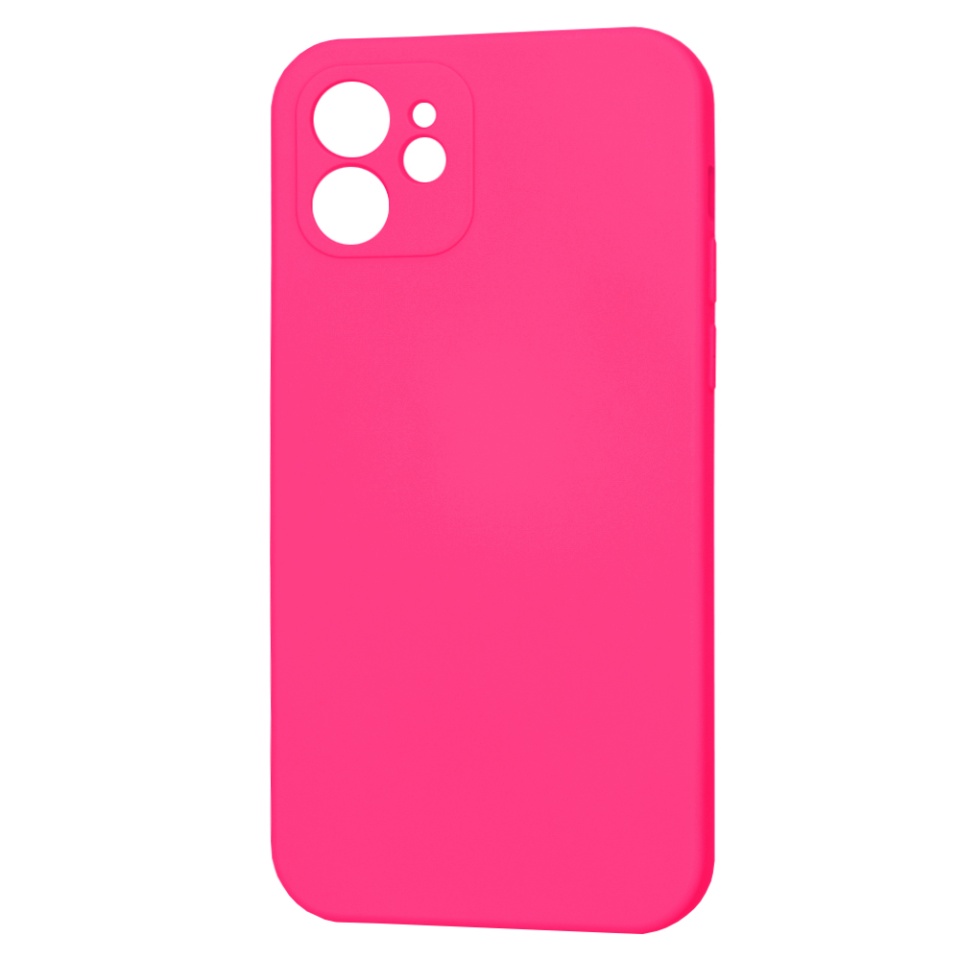 Husa pentru iPhone 12 din Silicon Catifelat, Protectie Premium, Skyddar SoftElegance MagSafe - Fucsia - 1 | YEO