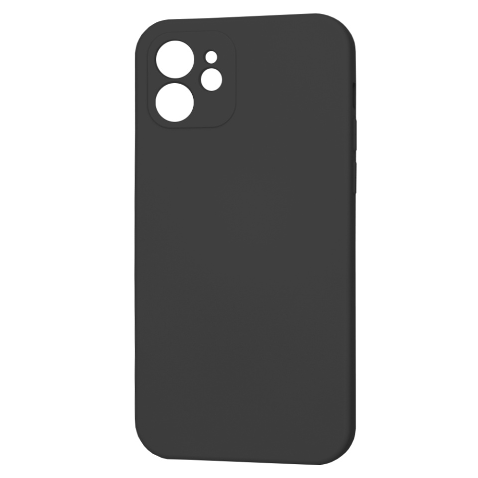 Husa pentru iPhone 12 din Silicon Catifelat, Protectie Premium, Skyddar SoftElegance - Negru - 3 | YEO