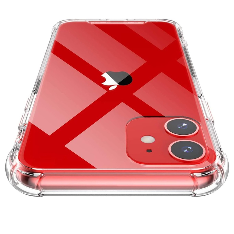 Husa pentru iPhone 12 mini , SKYDDAR INNOVATION, Shockproof Clear din Silicon Slim, Transparenta, set cu sticker - 1 | YEO