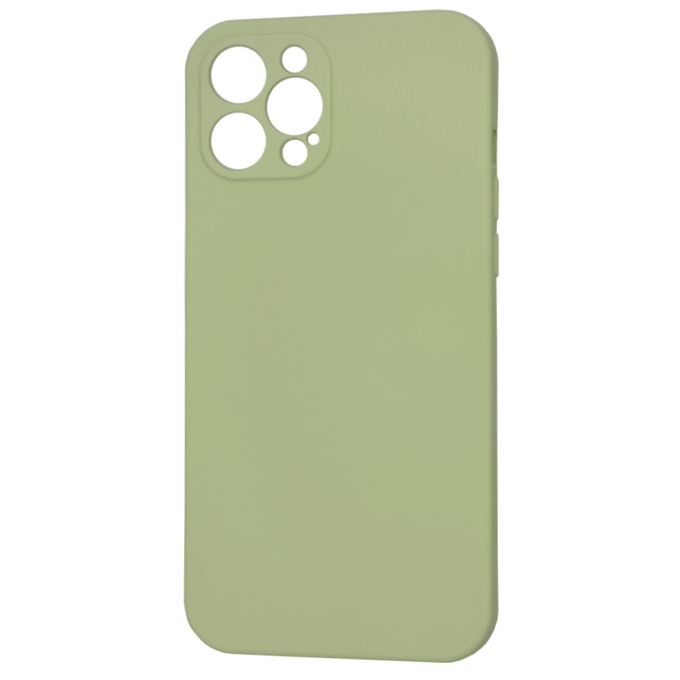 Husa pentru iPhone 12 Pro Max din Silicon Catifelat, Protectie Premium, Skyddar SoftElegance MagSafe - Verde - 1 | YEO