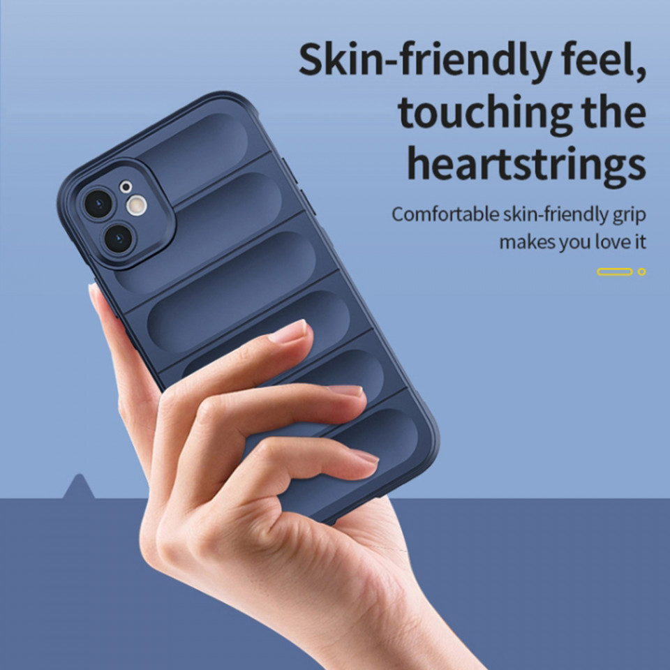 Husa pentru iPhone 12 Pro Max eleganta, din silicon mat, SKDR Vogue - Rosu - 3 | YEO