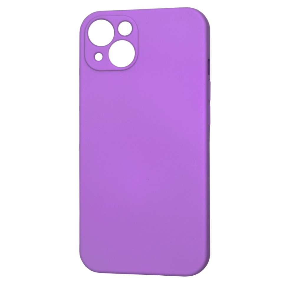 Husa pentru iPhone 13 din Silicon Catifelat, Protectie Premium, Skyddar SoftElegance MagSafe - Mov - 1 | YEO