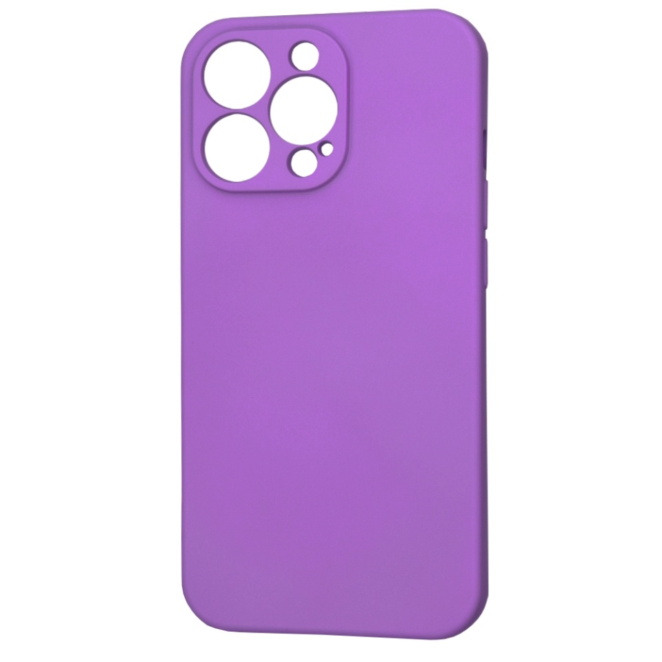 Husa pentru iPhone 13 Pro din Silicon Catifelat, Protectie Premium, Skyddar SoftElegance - Mov - 3 | YEO