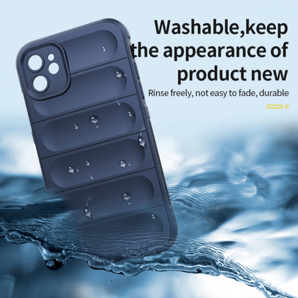 Husa pentru iPhone 13 Pro, SKYDDAR INNOVATION, Vogue, din Silicon Mat, Bleu, set cu sticker - 2 | YEO