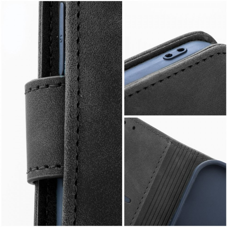 Husa pentru iPhone 13 Pro tip carte magnetic, Skyddar Tender - Negru - 1 | YEO