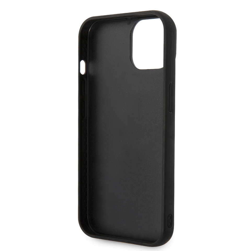 Husa pentru iPhone 14, Hardcase Leather Puffy, Karl Lagerfeld, Negru - 3 | YEO