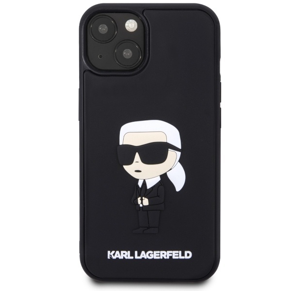 Husa pentru iPhone 14 Plus, 3D Design, Karl Lagerfeld, Negru - 2 | YEO