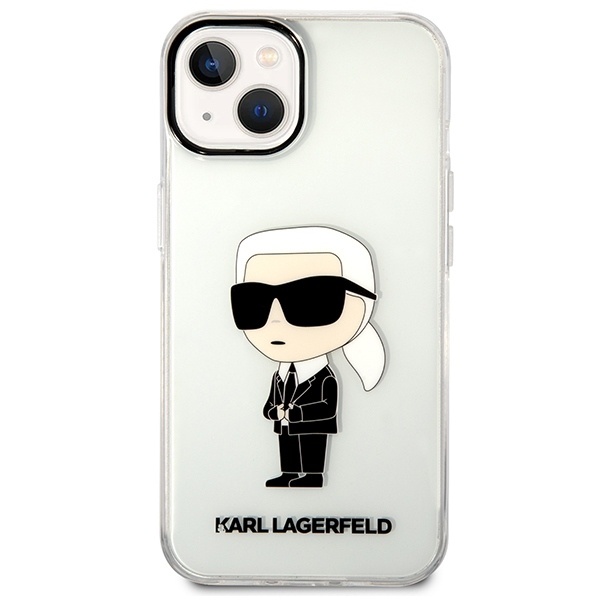 Husa pentru iPhone 14 Plus, Hardcase Transparent, Karl Lagerfeld, Transparenta - 2 | YEO