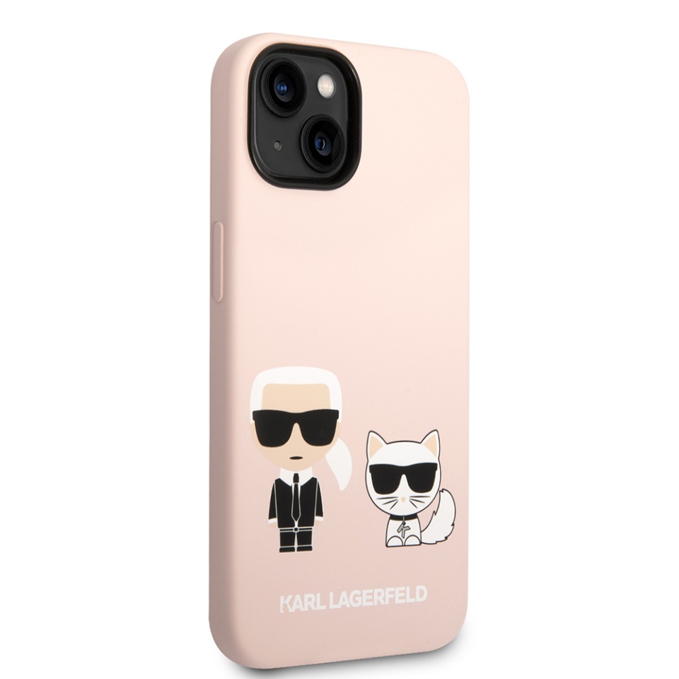 Husa pentru iPhone 14 Plus, Silicone MagSafe, Karl Lagerfeld - Negru - 1 | YEO