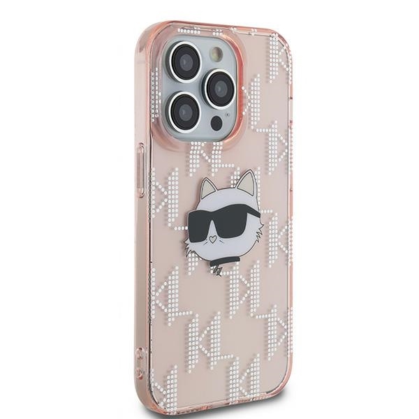 Husa pentru iPhone 14 Pro IML Luxury, Karl Lagerfeld - Roz - 3 | YEO