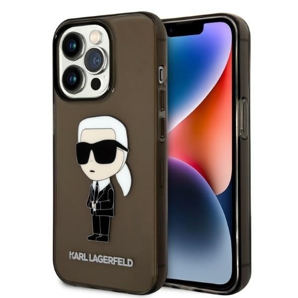 Husa pentru iPhone 14 Pro Max Hardcase, Karl Lagerfeld - Negru