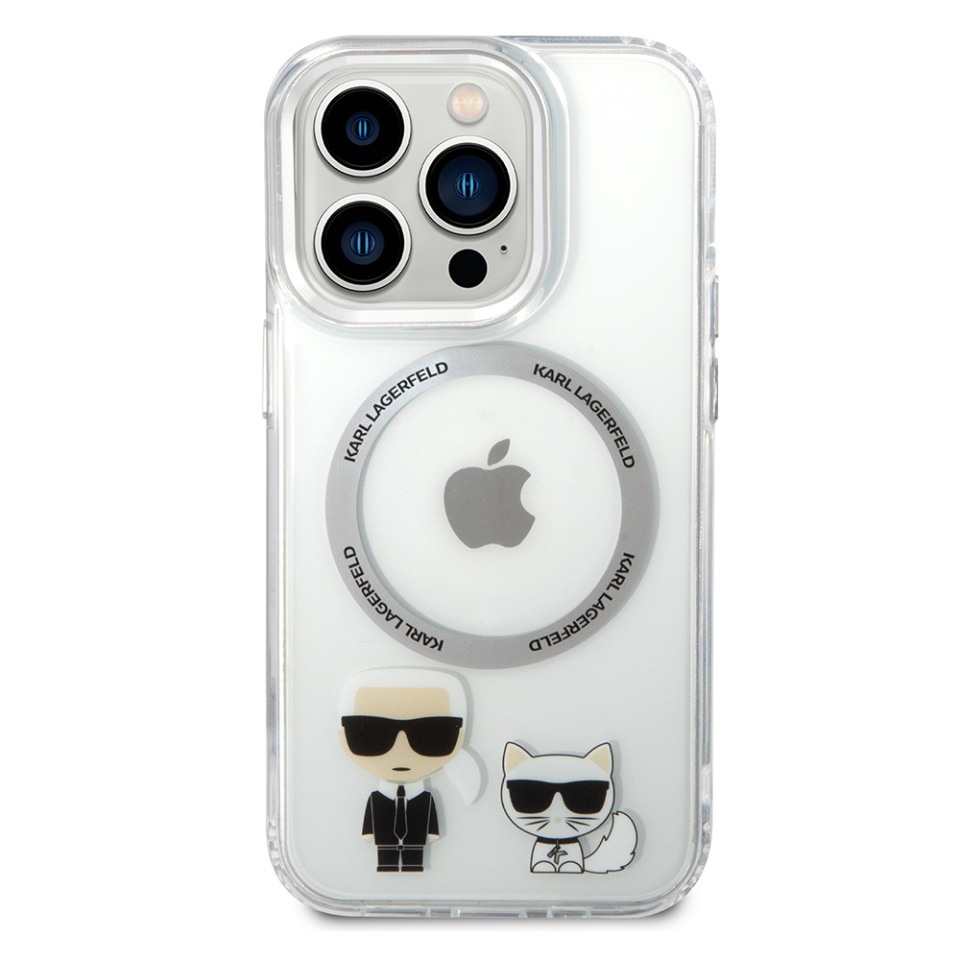 Husa pentru iPhone 14 Pro Max, Karl Lagerfeld, Hardcase MagSafe, Transparenta - 2 | YEO