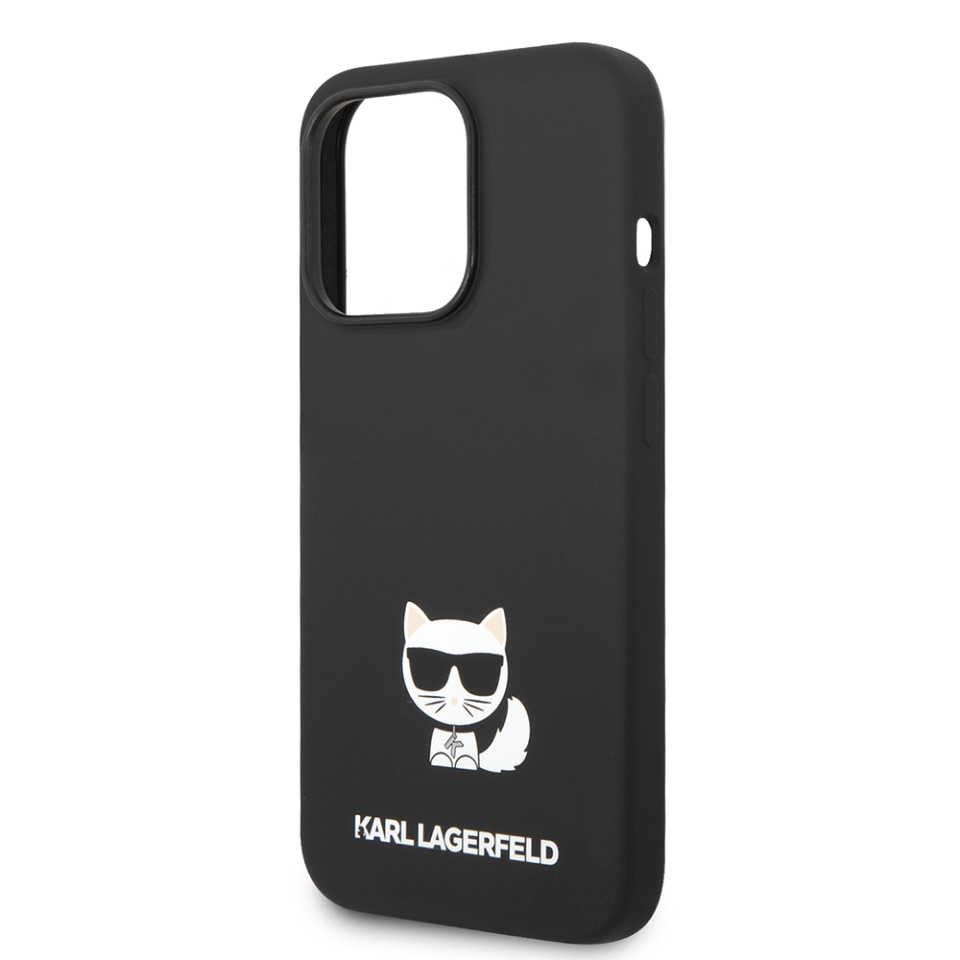 Husa pentru iPhone 14 Pro Max, Silicone, Karl Lagerfeld, Negru - 1 | YEO
