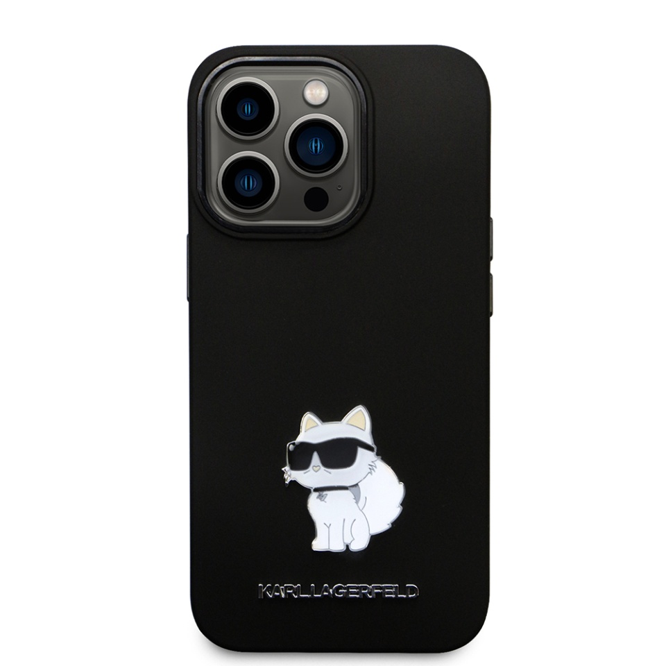 Husa pentru iPhone 14 Pro, Silicone, Karl Lagerfeld, Negru - 2 | YEO