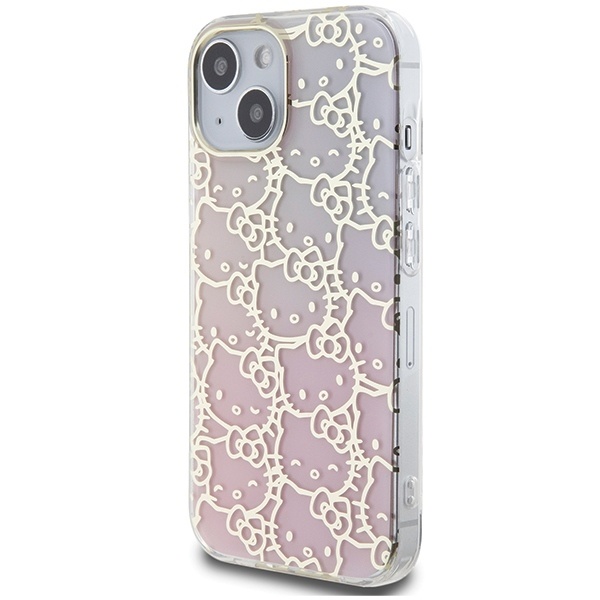 Husa pentru iPhone 15, Hardcase IML, Hello Kitty - Roz - 4 | YEO