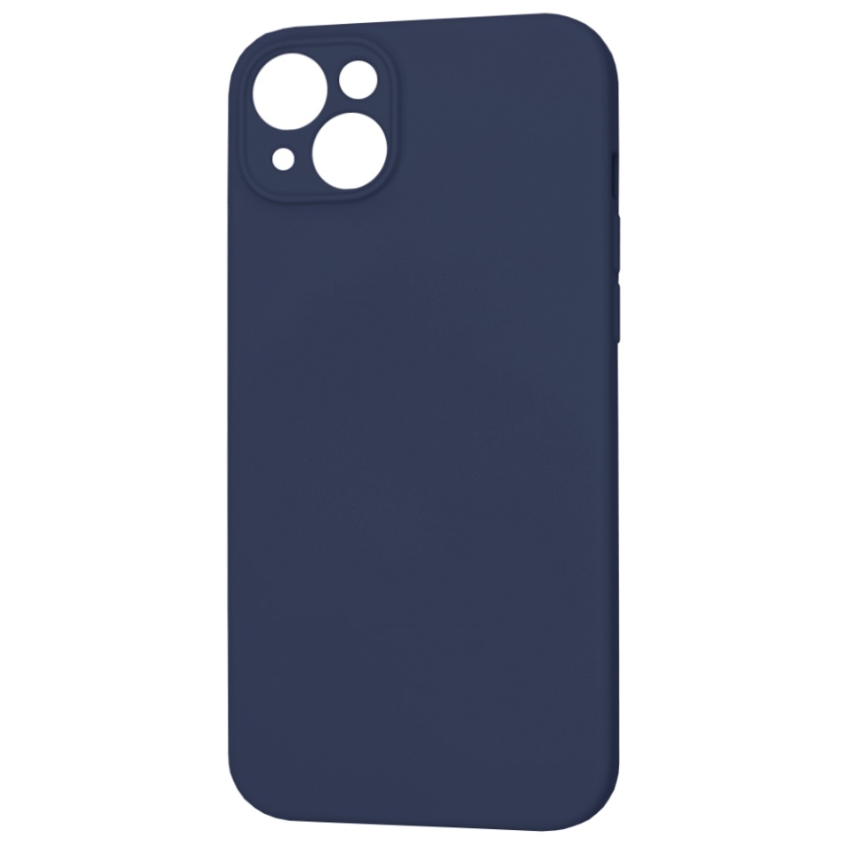 Husa pentru iPhone 15 Plus, SKYDDAR INNOVATION, din Silicon Catifelat, SoftFlex Magsafe, Bleumarin, set cu sticker - 2 | YEO