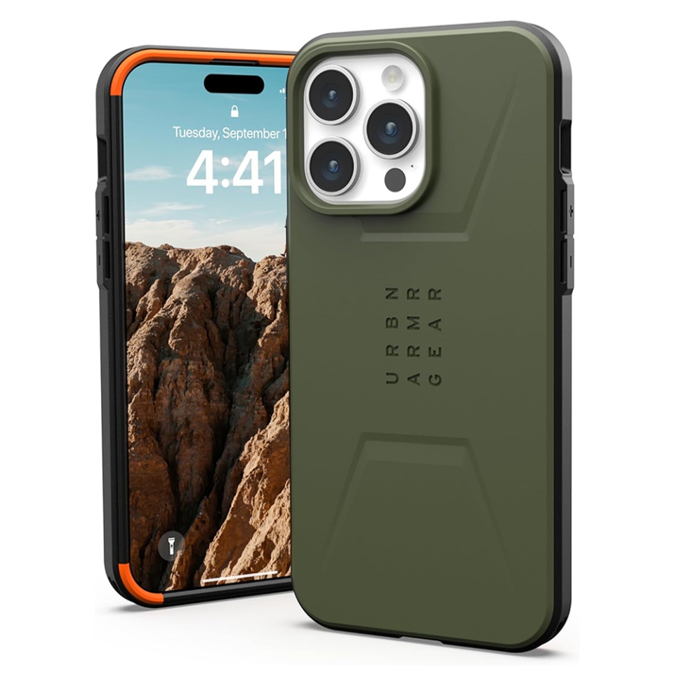 Husa pentru iPhone 15 Pro, Civilian Pro MagSafe, UAG - Verde