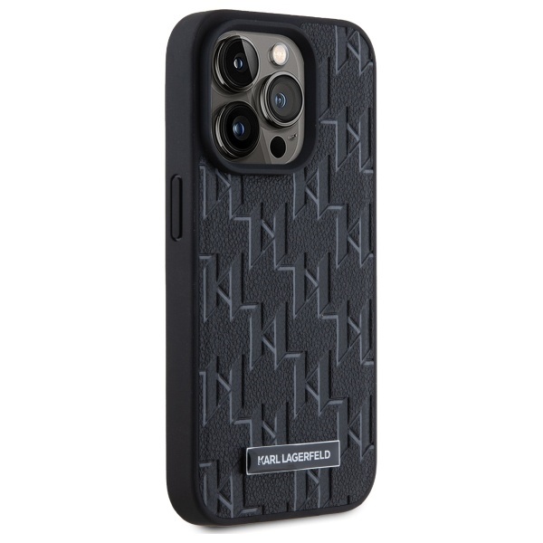 Husa pentru iPhone 15 Pro Leather MagSafe, Karl Lagerfeld - Negru - 2 | YEO