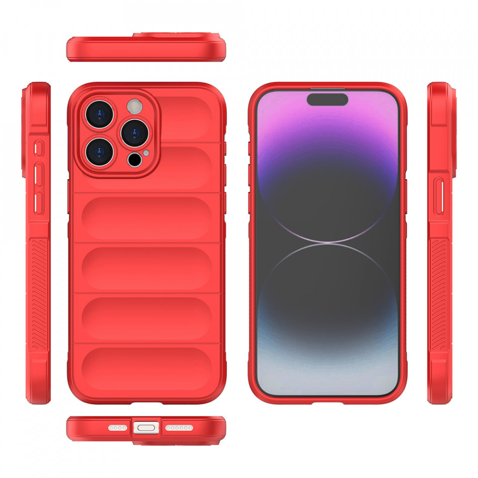 Husa pentru iPhone 15 Pro Max eleganta, din silicon mat, SKDR Vogue - Negru - 1 | YEO