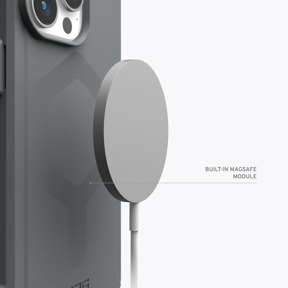 Husa pentru iPhone 15 Pro Max, Essential Armor MagSafe, UAG - Gri - 1 | YEO