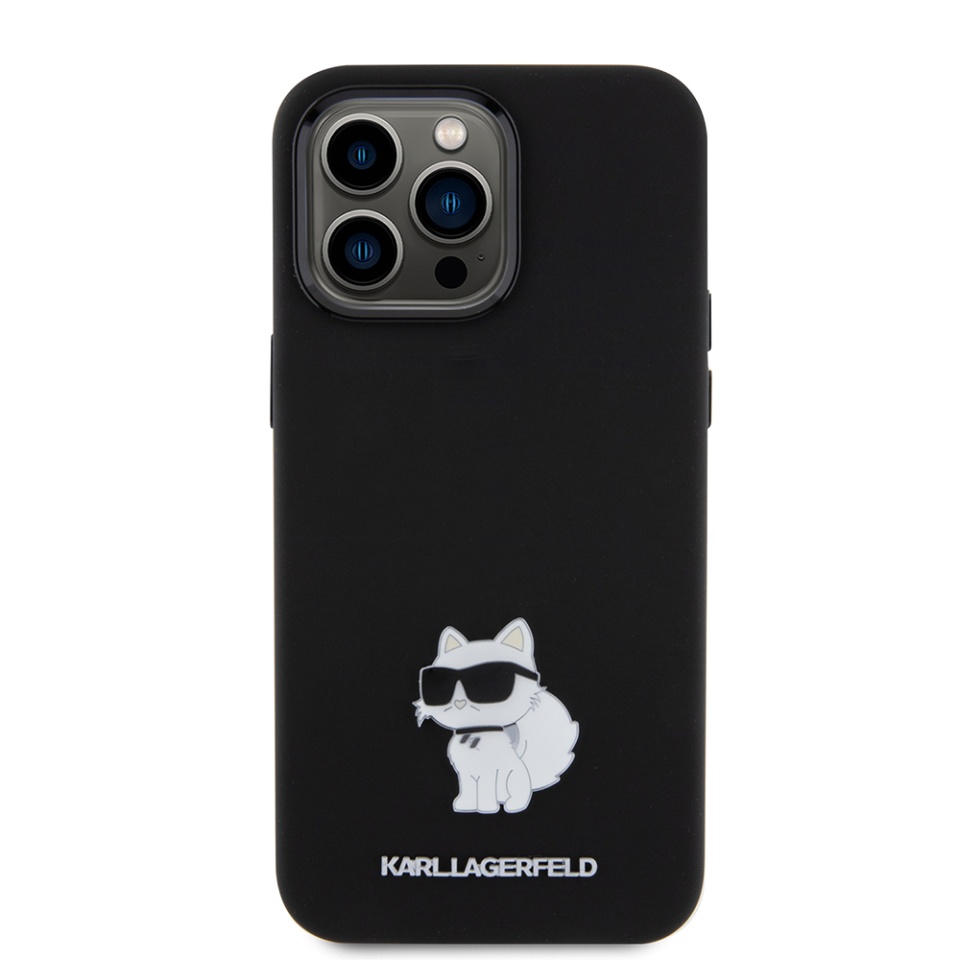 Husa pentru iPhone 15 Pro Max, Silicone, Karl Lagerfeld, Negru - 1 | YEO