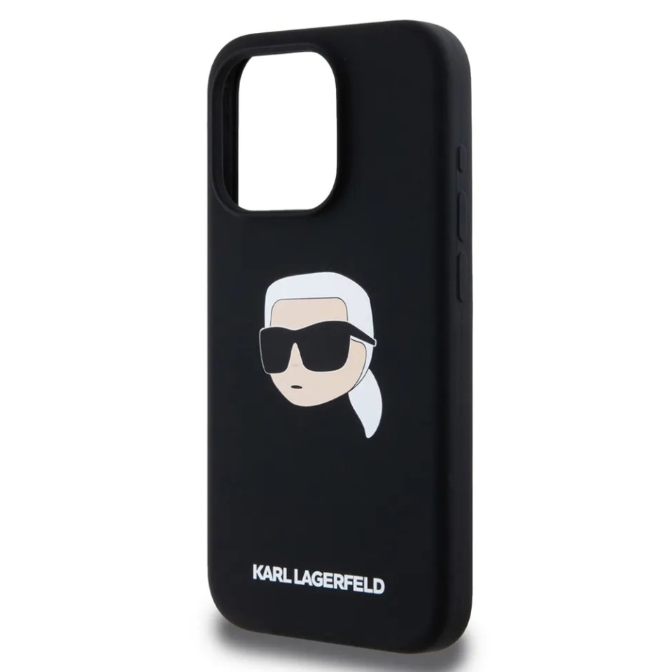 Husa pentru iPhone 15 Pro Max, Silicone MagSafe, Karl Lagerfeld - Maro - 2 | YEO