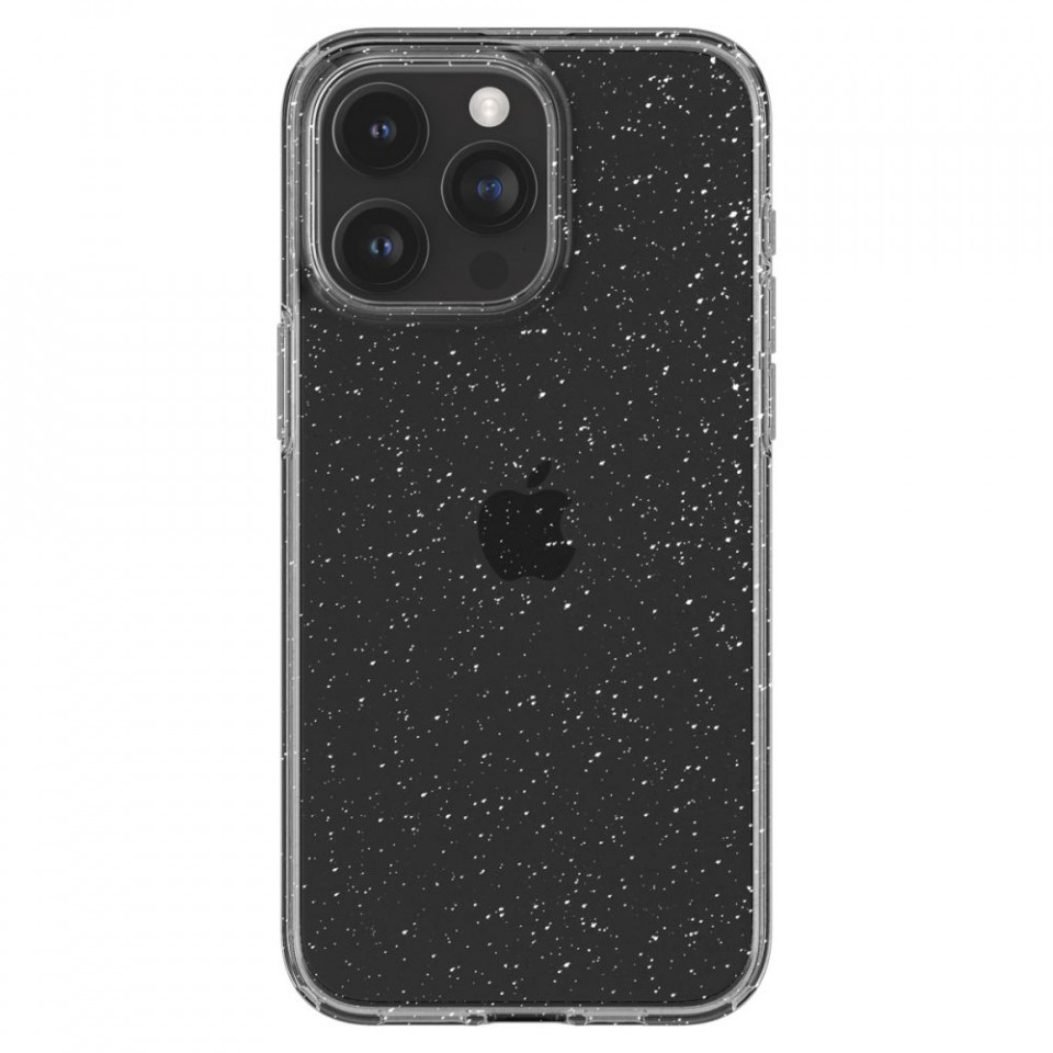 Husa pentru iPhone 15 Pro Max, Spigen Liquid Crystal Glitter - Crystal Quartz - 1 | YEO