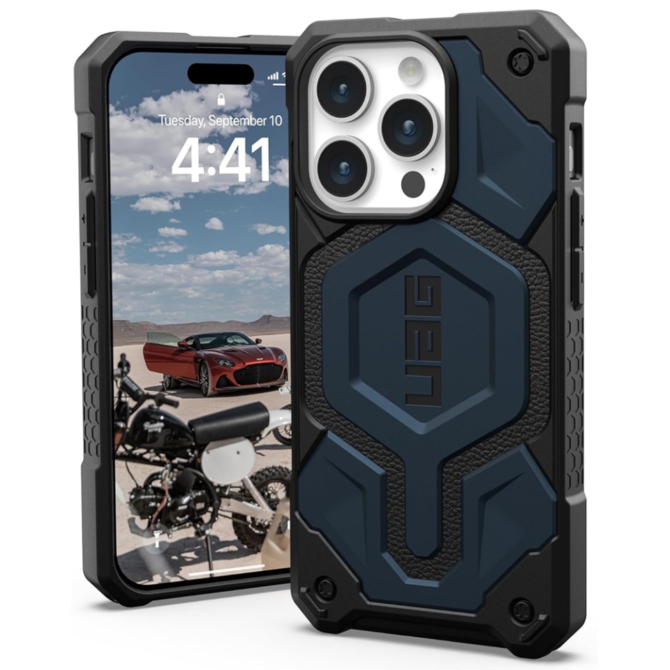 Husa pentru iPhone 15 Pro, Monarch Pro MagSafe, UAG - Bleumarin