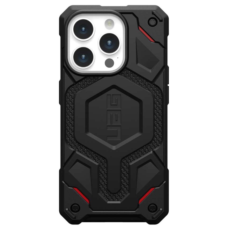 Husa pentru iPhone 15 Pro, Monarch Pro MagSafe, UAG - Kevlar Negru - 1 | YEO