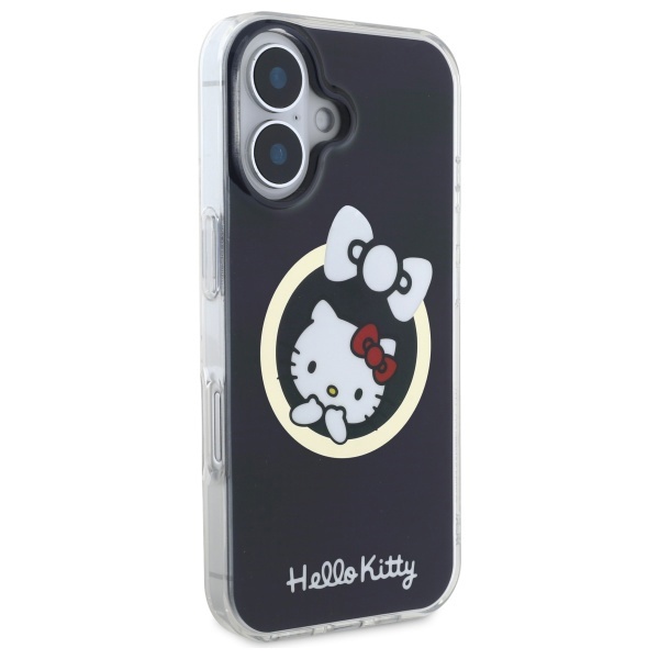 Husa pentru iPhone 16, Hardcase IML, Hello Kitty - Negru - 3 | YEO