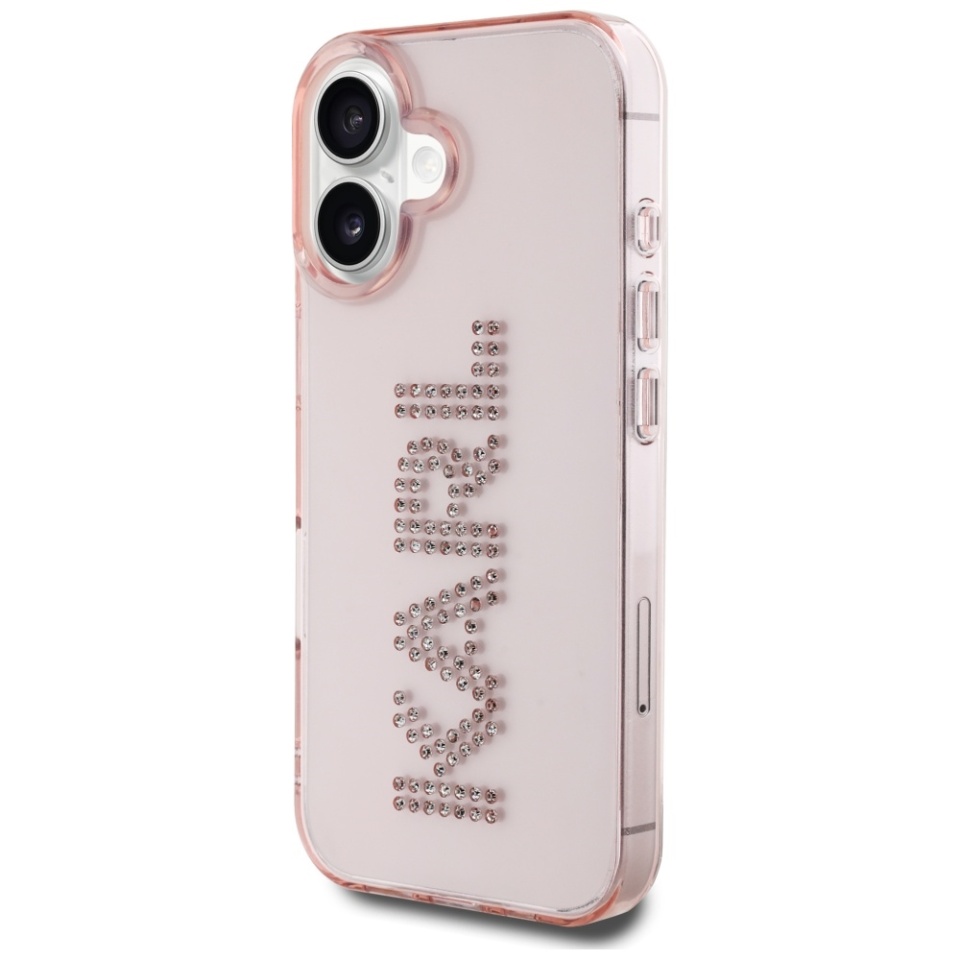 Husa pentru iPhone 16 IML Rhinestones, Karl Lagerfeld - Bleu - 3 | YEO