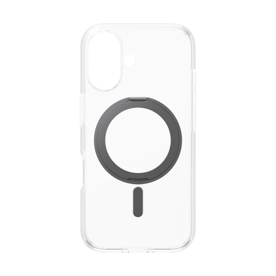 Husa pentru iPhone 16, PanzerGlass, MagSafe Kickstand si Protectie Camera, Margini Intarite Anti-Soc, Design Slim, Transparent - 1 | YEO