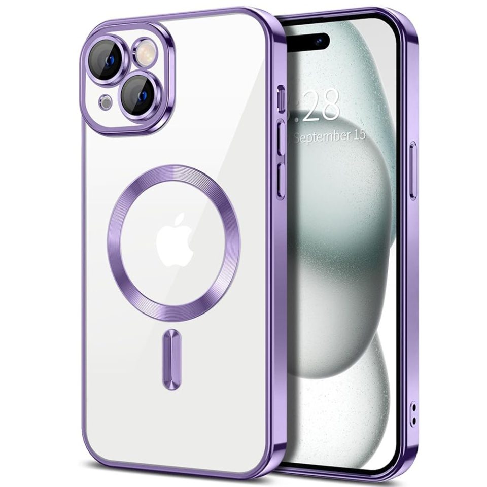 Husa pentru iPhone 16 Plus cu Magsafe integrat, SKYDDAR Luxury Shield - Mov