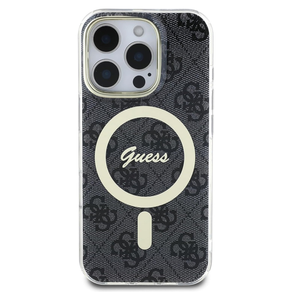 Husa pentru iPhone 16 Pro, IML 4G MagSafe, Guess - Negru - 2 | YEO