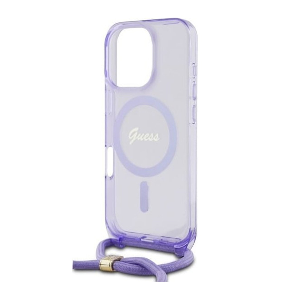 Husa pentru iPhone 16 Pro, Karl Lagerfeld, IML Crossbody MagSafe, Purple - 2 | YEO