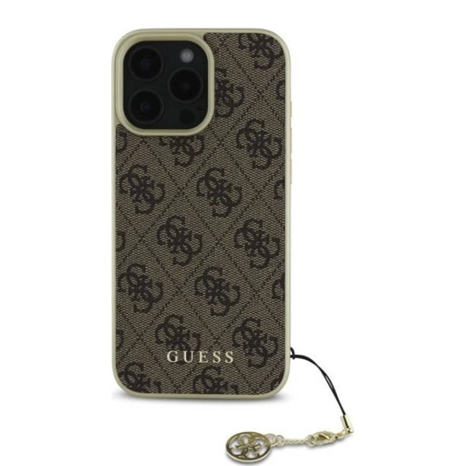Husa pentru iPhone 16 Pro Max Hardcase 4G Charm, Guess - Maro - 1 | YEO