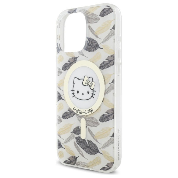 Husa pentru iPhone 16 Pro Max, Hardcase IML, Hello Kitty - Alb - 3 | YEO