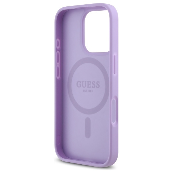 Husa pentru iPhone 16 Pro Max Saffiano MagSafe, Guess - Mov - 1 | YEO