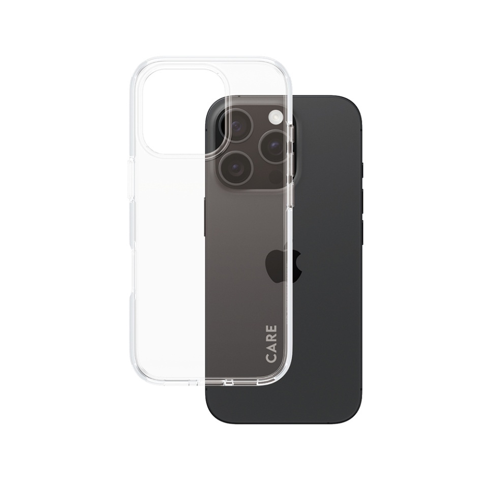 Husa pentru iPhone 16 Pro, PanzerGlass, CARE Flagship Urban Combat, Anti-Soc 4.8m, Anti-Ingalbenire, Design Slim, Compatibila MagSafe, Transparenta