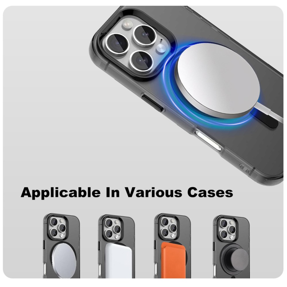 Husa pentru iPhone 16 Pro, SKYDDAR INOVATION, CandyCase, Magsafe, set cu sticker, Albastru - 1 | YEO