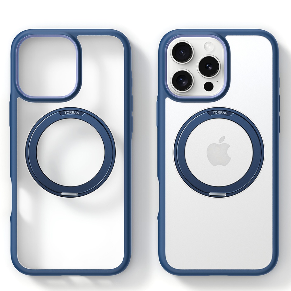 Husa pentru iPhone 16 Pro, Torras Ostand R Fusion MagSafe, Albastru - 1 | YEO