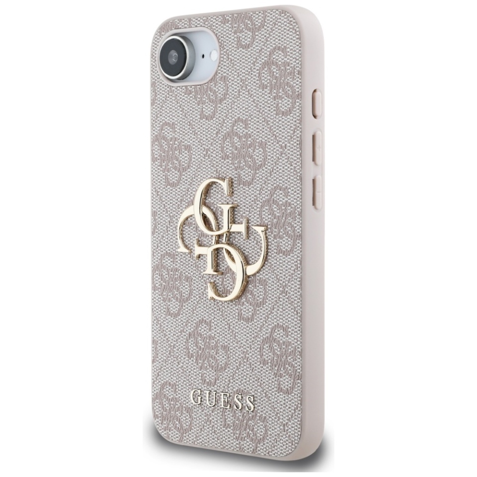 Husa pentru iPhone 16e, Guess, Hardcase 4G Charm, Roz - 1 | YEO