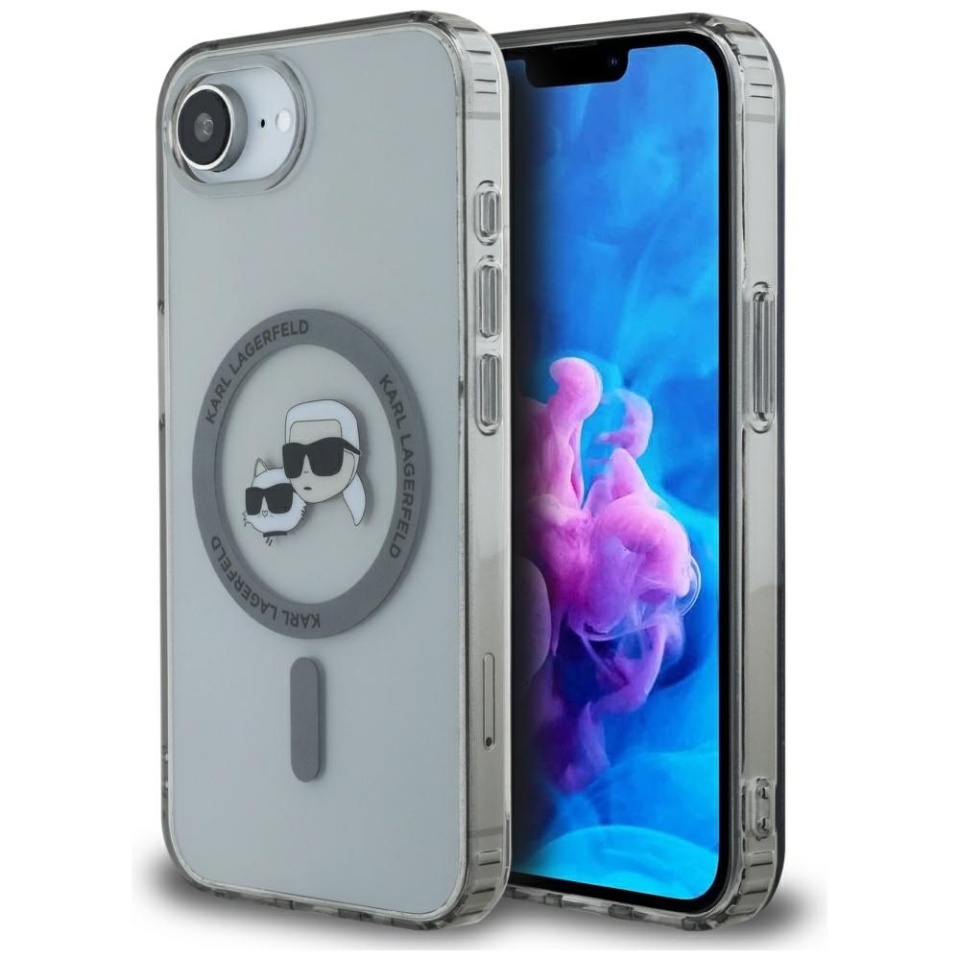 Husa pentru iPhone 16e, Karl Lagerfeld, IML MagSafe, Negru