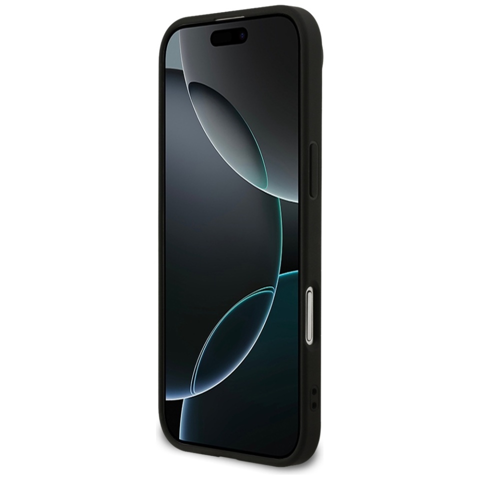 Husa pentru iPhone 17 Air, 4G Ring Classic Logo MagSafe, Guess, Negru - 3 | YEO