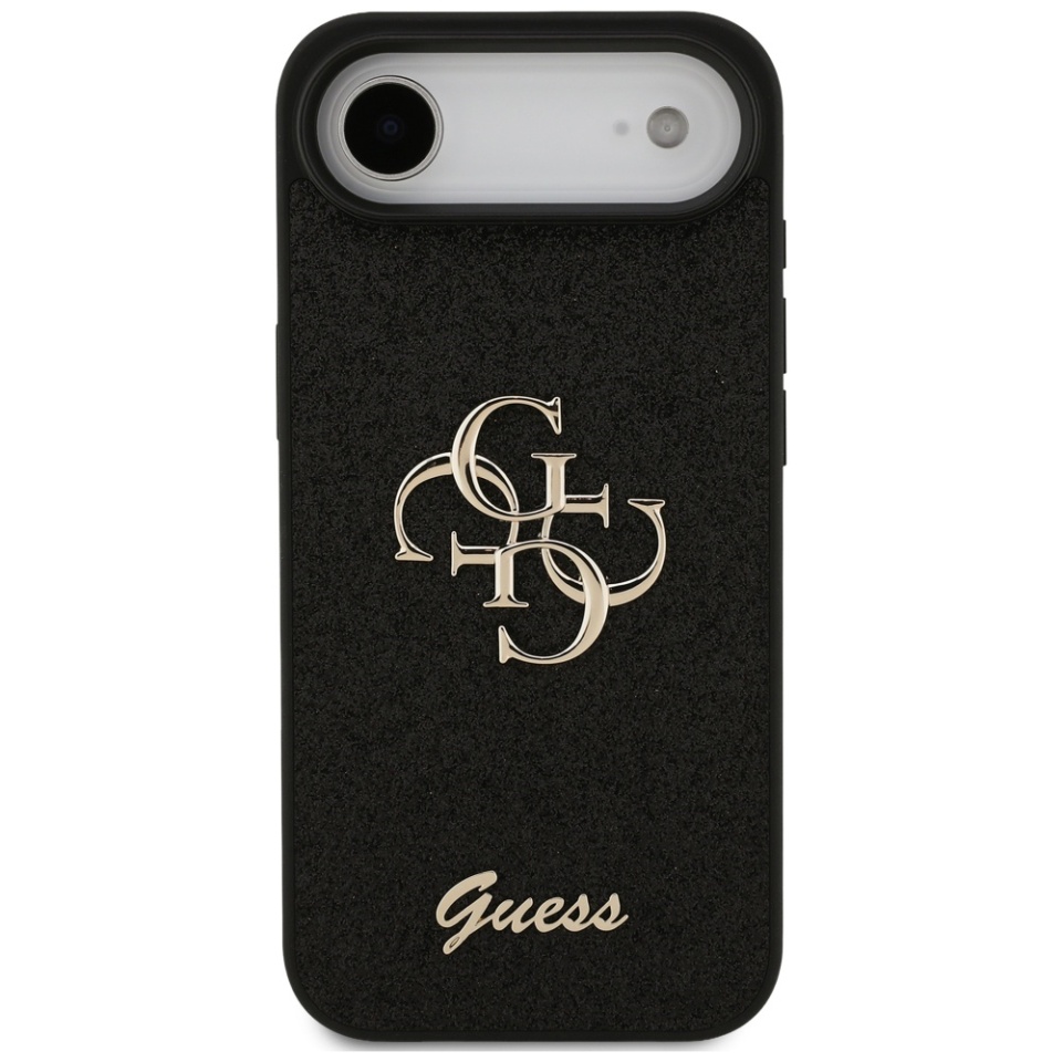 Husa pentru iPhone 17 Air, Glitter Fixed Big 4G, Protectie Slim, Guess, Negru - 1 | YEO