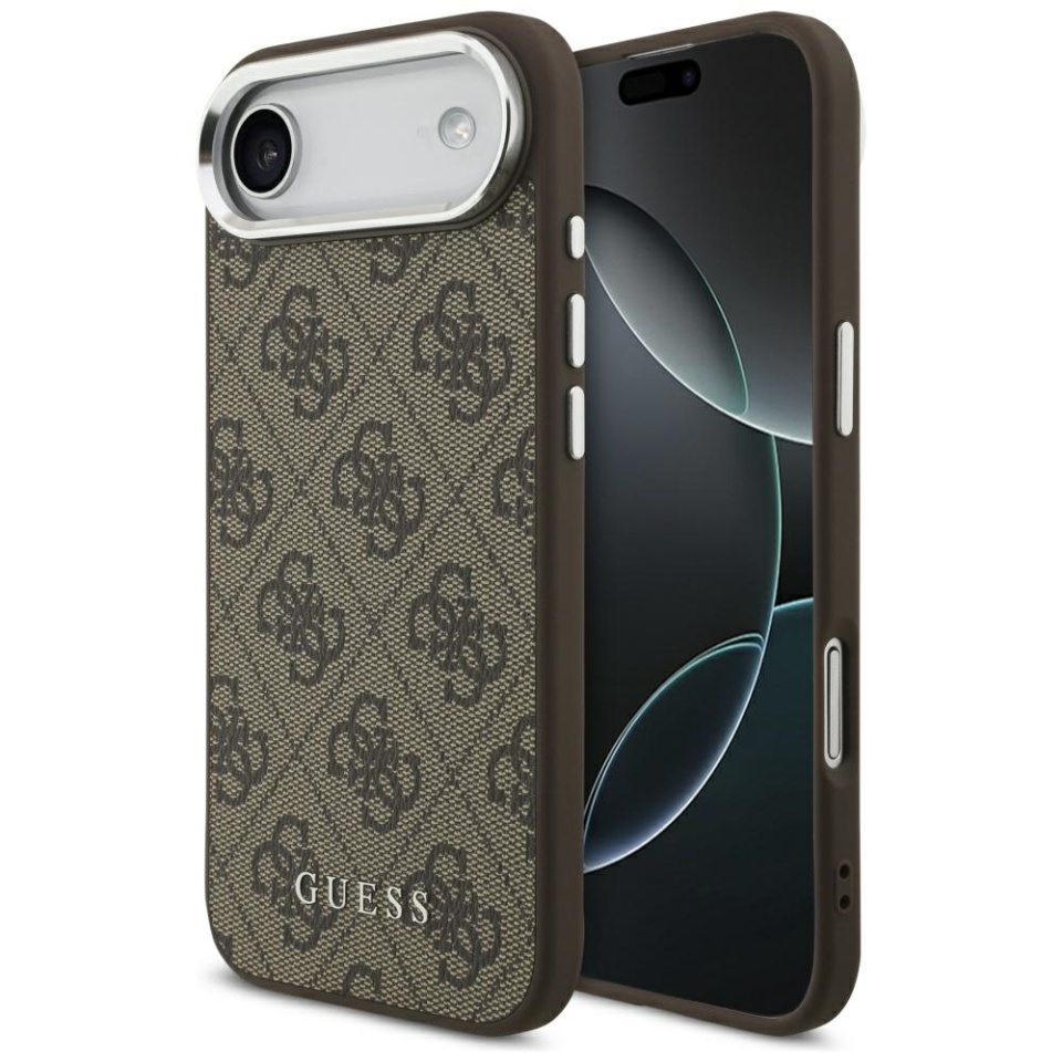 Husa pentru iPhone 17 Air, Hardcase 4G Classic Logo MagSafe, Maro