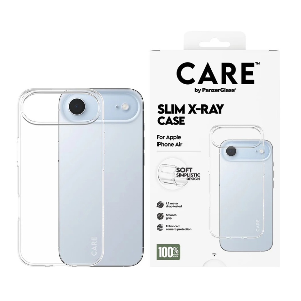 Husa pentru iPhone 17 Air, PanzerGlass, CARE Fashionable Case, Silicon Soft Touch Slim Eco-Friendly cu Protectie Avansata si Compatibilitate Wireless, Antialunecare, Antiamprenta, Maro - 2 | YEO